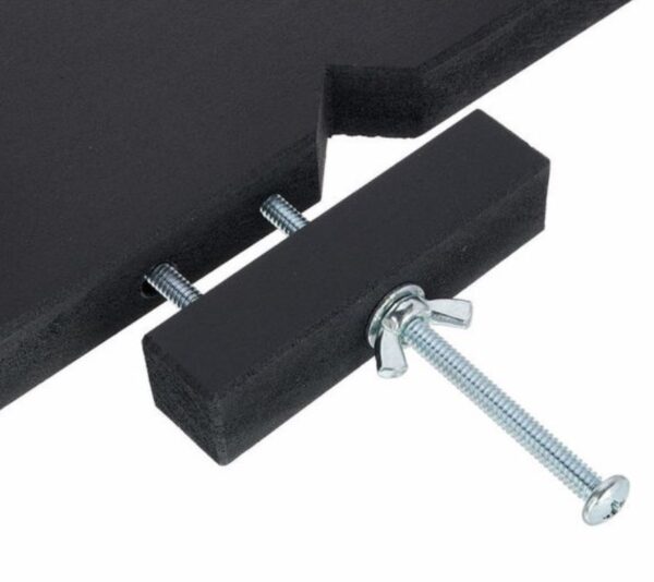 Hodge shelf clamp