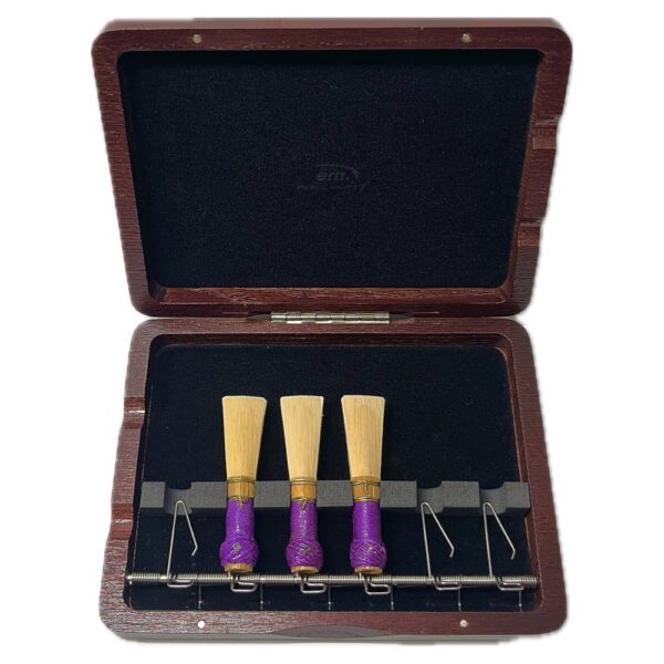 Medium Soft Bassoon Reeds 5-Pack With Case - Professional Quality Bamboo Reeds